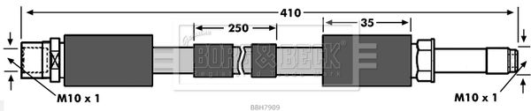 BORG & BECK Тормозной шланг BBH7909